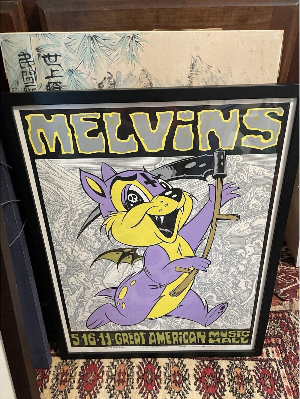 Rare Melvins 5/16/11 great American Hall SF signed # Alan Forbes Concert Poster